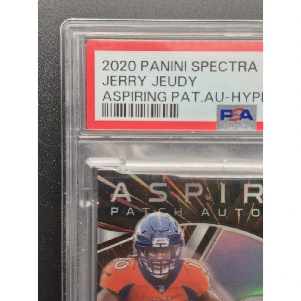 2020 Spectra Jerry Judy #4 Aspiring Patch Autographs Hyper /60 (RC) (AU)Broncos
